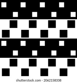 lack squares with white stripes, and vice versa. Vector.