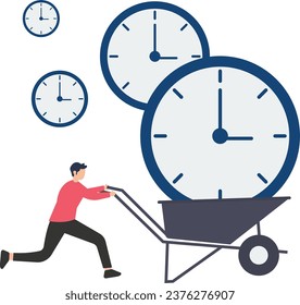 Lack of time or running out of time, countdown for work project deadline or time is valuable thing in life concept

