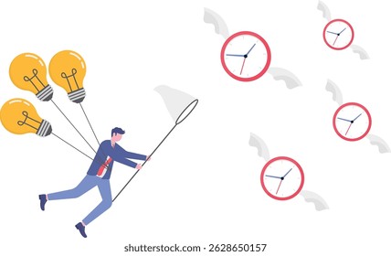 Lack of time or running out of time, countdown for work project deadline or time is valuable thing in life concept.

