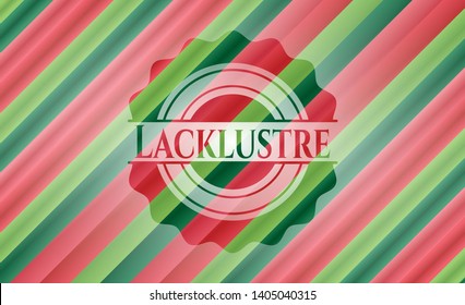 Lacklustre christmas badge background. Vector Illustration. Detailed.