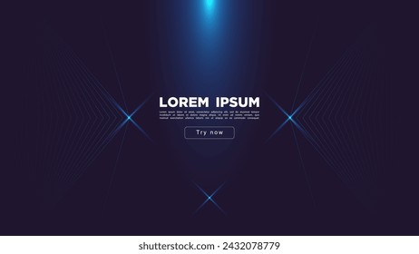 Laconic background in dark blue tones with a light flare.