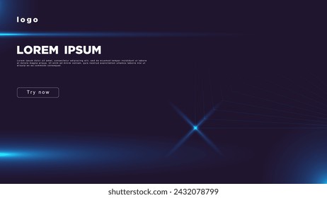 Laconic background in dark blue tones with a light flare.