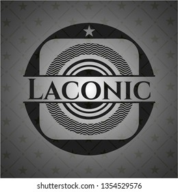 Laconic black emblem