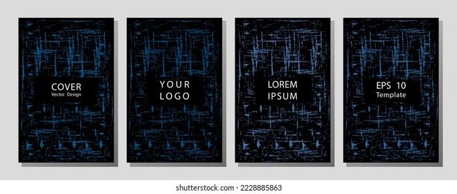 Laconic memphis notepad cover pattern.  Cool memphis tile front page with white and geometrical shapes. Memphis notepad cover graphic design for student.