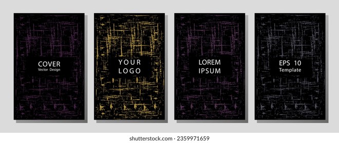 Laconic memphis notepad cover pattern.  Cool memphis texture front page with white and geometrical shapes. Memphis notepad cover backdrop for business.