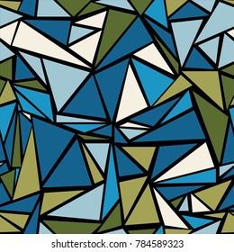 Laconic triangular grid geometric seamless vector. Minimal triangles polygonal grid. Diamond triangle brochure minimal design for business flyer.