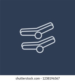 Laconium icon. Trendy flat vector line Laconium icon on dark blue background from sauna collection. 