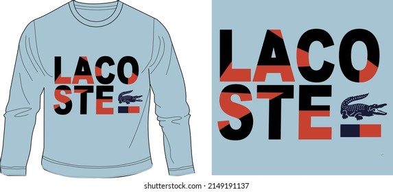 lacoste t shirt vector illastration