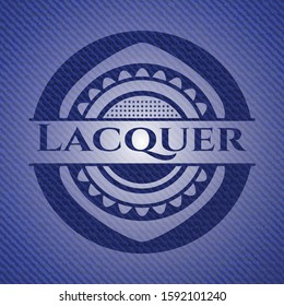 Lacquer denim background. Vector Illustration. Detailed.