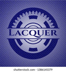 Lacquer jean background. Vector Illustration. Detailed.