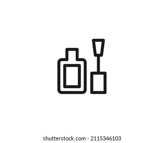 Lacquer line icon. High quality outline symbol for web design or mobile app. Thin line sign for design logo. Color outline pictogram on white background