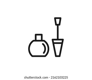 Lacquer line icon. High quality outline symbol for web design or mobile app. Thin line sign for design logo. Color outline pictogram on white background