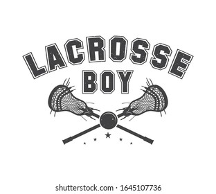 Lacrosse Boy Printable Vector Design