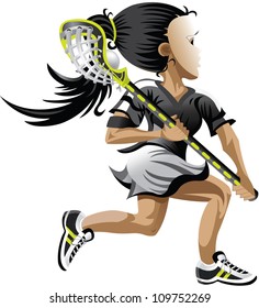 Lacrosse Girl (Girl Playing Lacrosse)