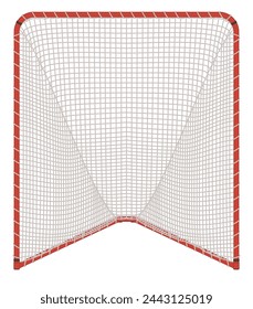 lacrosse, goal with net isolated on a white background