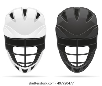 lacrosse helmets vector illustration isolated on white background