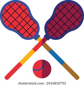 Lacrosse-Symbol. Lacrosse-Strichsymbol
