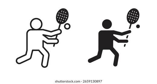 Icono de lacrosse Vector editable. conjunto de Vectores negros