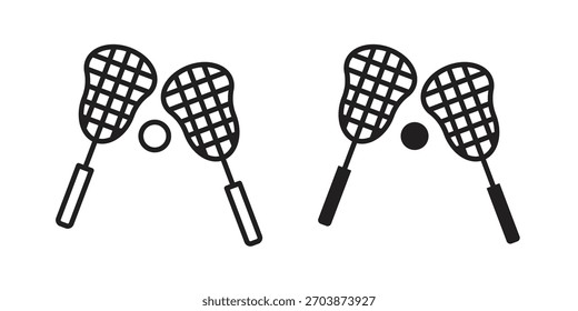 Icono de lacrosse para el Diseño web, App móviles