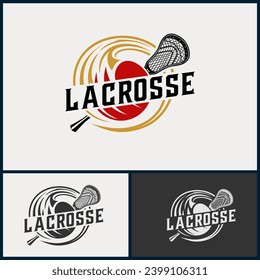 Lacrosse logo. Lacrosse helmet and stick, Lacrosse sport team design