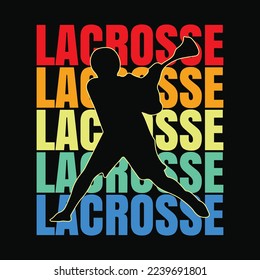  Lacrosse Player funny t-shirt design