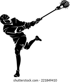 Lacrosse Sport Silhouette