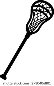 Lacrosse Stick Silhouette Seitenansicht, Schwarz Sportgeräte Symbol
