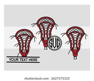 Lacrosse Stick, Lacrosse Stick Silhouette, Sports, Ball, Crossed Lacrosse Sticks, Stick, Monogram, Split Monogram, Circle Monogram, Game, Outline, Silhouette, Vector,