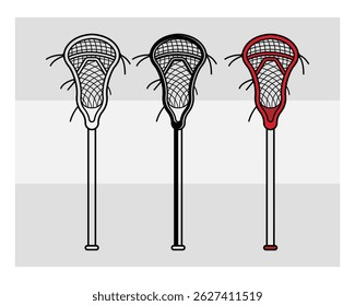 Lacrosse Stick, Lacrosse Sports, Lacrosse Silhouette, Ball, Game, Crossed Lacrosse Sticks, Lax Game, Outline, Silhouette, Clipart, vector,