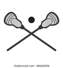 Lacrosse Stick Vector Icon