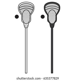 Lacrosse stick vector icon