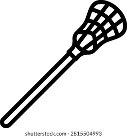 Lacrosse Stick Vector Icon Line Art for Sports Design