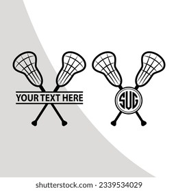 Lacrosse Sticks Eps Bundle, Lacrosse Monogram Eps, Lacrosse Silhouettes, Lax Sports, Lacrosse Clip Art, Sports Clip Art, Cut File, Eps 10