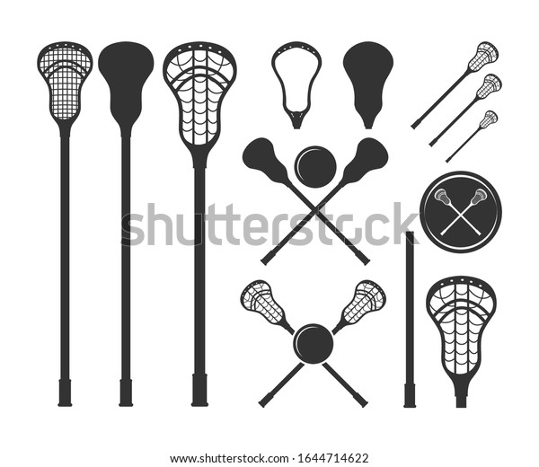 lacrosse sticks symbol icon vector\
illustration. Lacrosse\
monogram.