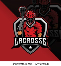 Lacrosse Team mascot Logo designs