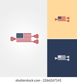 Lacrosse USA Logo Design Vector