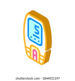 lactate control tool isometric icon vector. lactate control tool sign. isolated symbol illustration