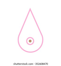lactation, breast milk, vector graphics