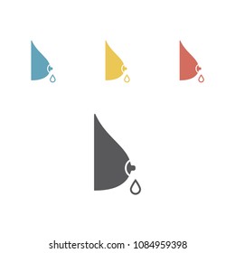 Lactation icon, breast milk, vector graphics