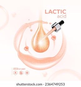 lactic acid Serum Skin Care Cosmetic