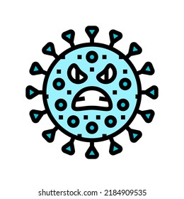 lactobacillus bacteria virus color icon vector. lactobacillus bacteria virus sign. isolated symbol illustration