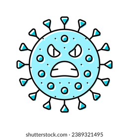 lactobacillus bacteria virus color icon vector. lactobacillus bacteria virus sign. isolated symbol illustration
