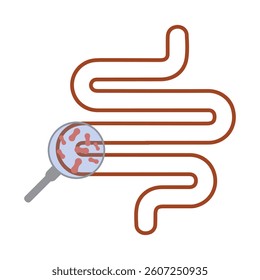 Lactobacillus probiotics icon. Normal gram-positive anaerobic microflora sign. Editable vector illustration. Modern style. Medical, healthcare and science concept.