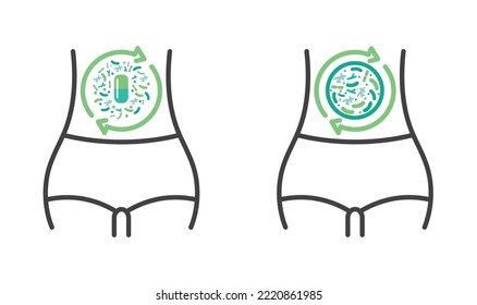 Lactobacillus probiotics icon, vector, symbol.