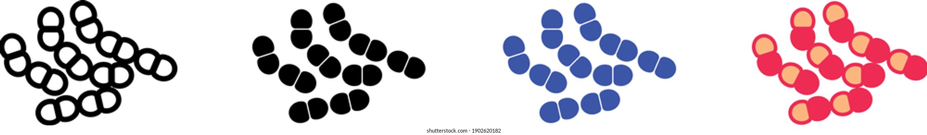 lactococcus icon , vector illustration