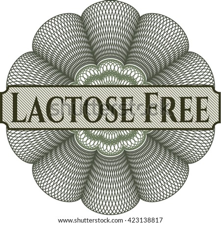 Lactose Free abstract linear rosette