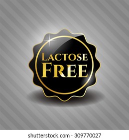 Lactose Free black emblem