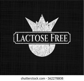 Lactosefreies Kreideemblem