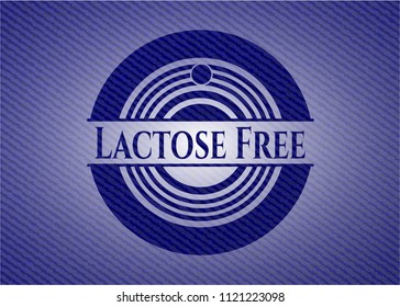 Lactose Free with denim texture
