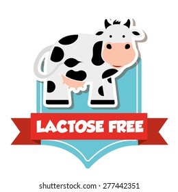 lactose free design, vector illustration eps10 graphic 